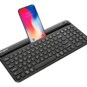 Targus - keyboard - with phone holder - black - antimicrobial Input Device