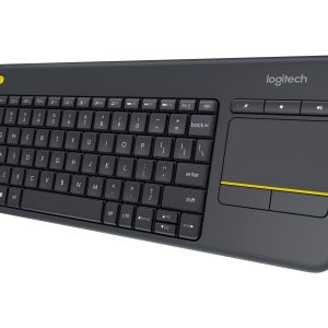 Logitech Wireless Touch Keyboard K400 Plus - keyboard - with touchpad - QWERTY - US International - black Input Device