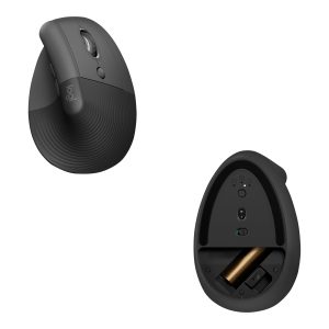 Logitech Lift Vertical Ergonomic Mouse - vertical mouse - Bluetooth, 2.4 GHz - graphite
