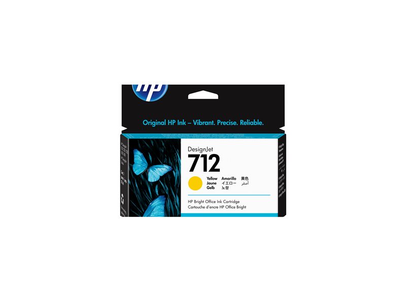 HP 712 - yellow - original - DesignJet - ink cartridge - Image 10