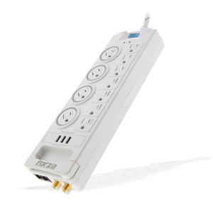 Forza- FSP-1011USBW Surge Protector 1750W, 11 Outlets - USB - Coax - RJ45