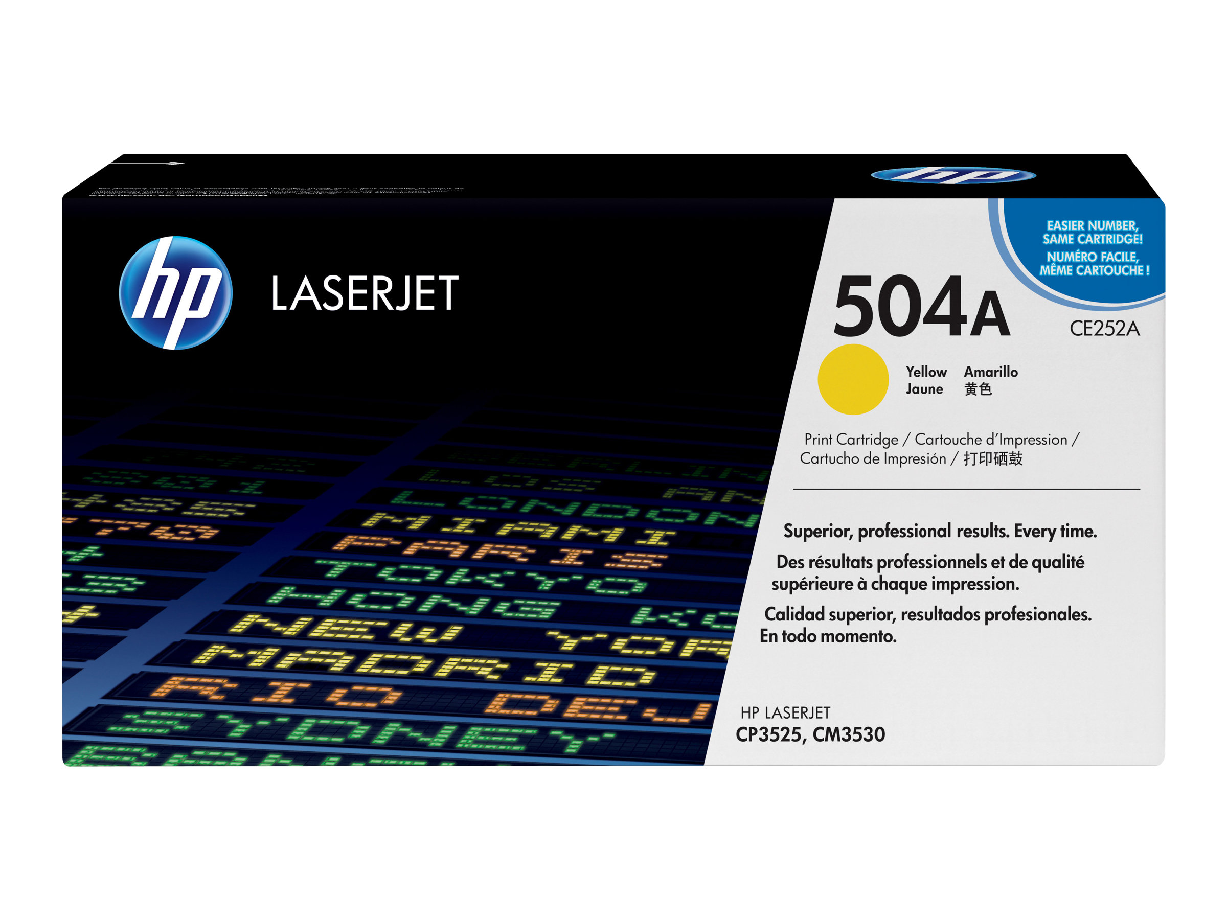 HP 504A - yellow - original - LaserJet - toner cartridge (CE252A)
