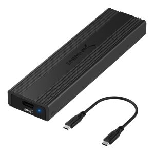 Sabrent EC-SNVE - storage enclosure - M.2 NVMe Card / SATA 10Gb/s - USB-C
