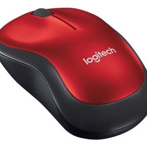 Logitech M185 - mouse - 2.4 GHz - red