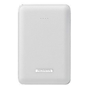 ADATA PV120 Power Bank - Power bank - 5100 mAh - 2.1 A - 2 output connectors (USB) - white