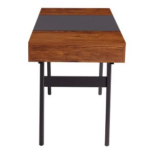 Techni Mobili Expandable RTA-1854 - table - rectangular - gray, mahogany