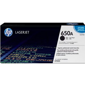 HP 650A - black - original - LaserJet - toner cartridge (CE270A)