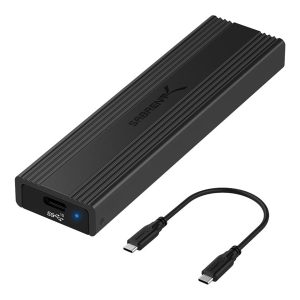 Sabrent EC-SNVE - storage enclosure - M.2 NVMe Card / SATA 10Gb/s - USB-C