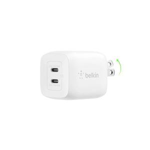Belkin BoostCharge Pro power adapter - PPS and GaN technology - 2 x USB-C - 45 Watt