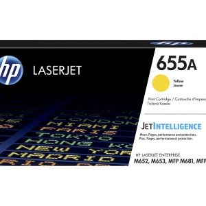 HP 655A - yellow - original - LaserJet - toner cartridge (CF452A)