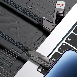 Zinc Alloy Data Cable 4 in 1 Fast Charging 100W