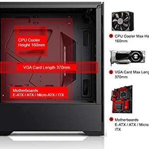 Bgears b-Voguish Gaming Case with Tempered Glass ATX Mid Tower