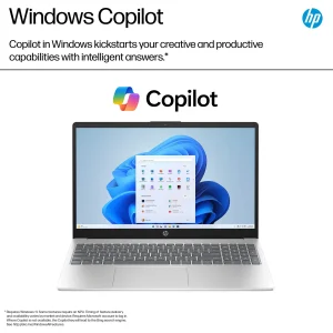 HP 15-FD0005DX Core i5-1235U 512GB SSD 8GB 15.6″ (1366×768) TOUCHSCREEN WIN11 NATURAL SILVER