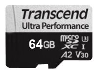 Transcend 340S - flash memory card - 64 GB - microSDXC