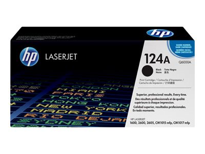 HP 124A - black - original - LaserJet - toner cartridge (Q6000A)