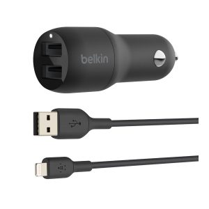 Belkin BoostCharge Dual Charger car power adapter - USB - 24 Watt