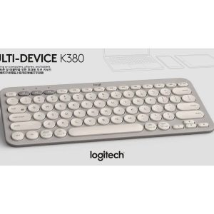 Logitech K380 Multi-Device Bluetooth Wireless Keyboard - Sand - keyboard - sand Input Device