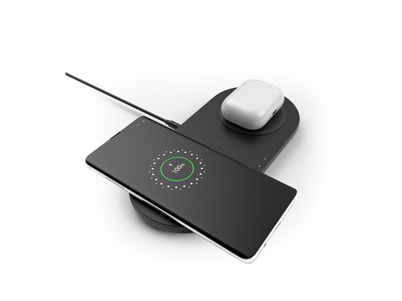 Belkin BoostCharge Dual Wireless Charging Pads wireless charging pad - + AC power adapter - 10 Watt - Image 20