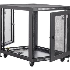 Eaton Tripp Lite Series 12U Rack Enclosure Server Cabinet Doors & Sides 300lb Capacity - rack - 12U
