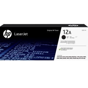 HP 12A - black - original - LaserJet - toner cartridge (Q2612A)