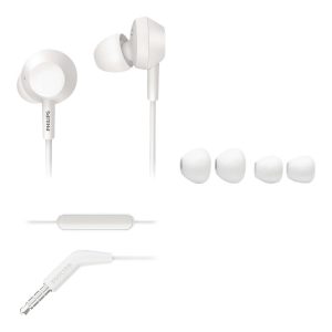 Philips TAE4105WT - Earphones with mic - in-ear - wired - 3.5 mm jack - white