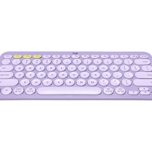 Logitech K380 Multi-Device Bluetooth Wireless Keyboard - Lavender Lemonade - keyboard - lavender, lemonade Input Device