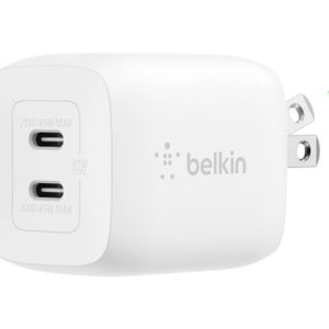 Belkin BoostCharge Pro power adapter - PPS and GaN technology - 2 x USB-C - 45 Watt