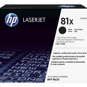 HP 81X - High Yield - black - original - LaserJet - toner cartridge (CF281X)