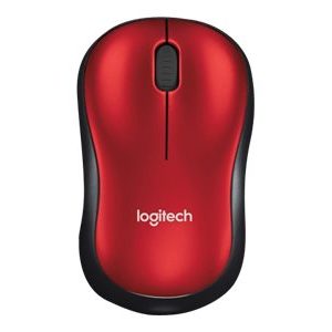 Logitech M185 - mouse - 2.4 GHz - red
