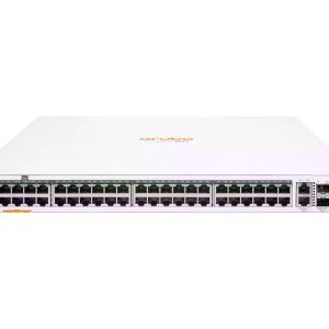 HPE Aruba Instant On 1960 48G 40p Class4 8p Class6 PoE 2XGT 2SFP+ 600W Switch - Switch - managed - 48 x 10/100/1000 + 2 x 10 Gigabit SFP+ + 2 x 100/1000/10GBase-T - rack-mountable - PoE (600 W)