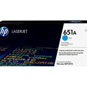 HP 651A - cyan - original - LaserJet - toner cartridge (CE341A)