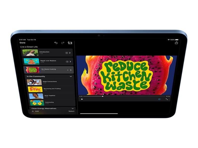 Apple 10.9-inch iPad Wi-Fi + Cellular - 10th generation - tablet - 64 GB - 10.9" - 3G, 4G, 5G - Image 13