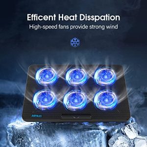 Aimiuzi Laptop Gaming Cooling Pad 6 fans 12-17inch
