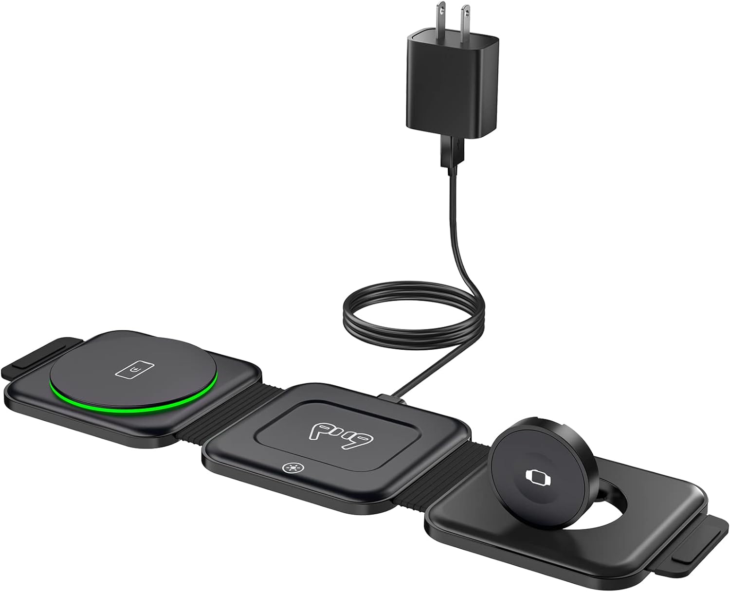 EXW Wireless Charging Station, 3 in 1 - Black - Image 11