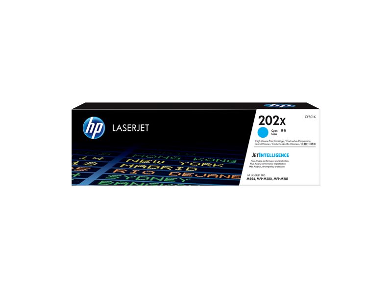 HP 202X - High Yield - cyan - original - LaserJet - toner cartridge (CF501X) - Image 13