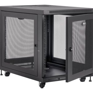 Eaton Tripp Lite Series 12U Rack Enclosure Server Cabinet Doors & Sides 300lb Capacity - rack - 12U