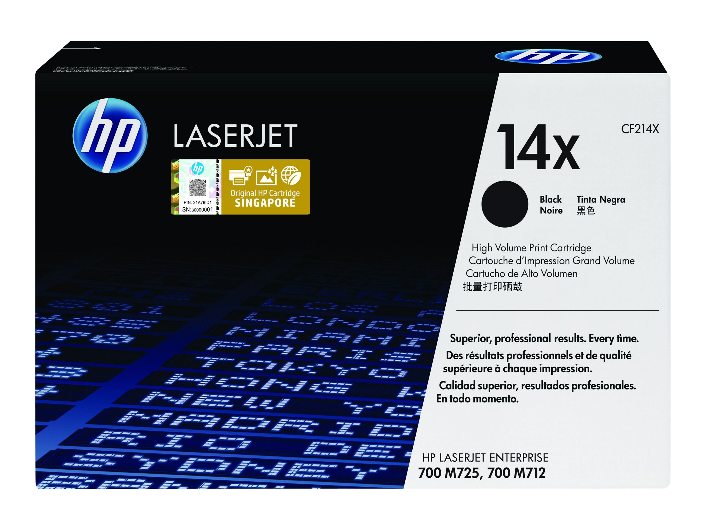 HP 14X - High Yield - black - original - LaserJet - toner cartridge (CF214X) - Image 3