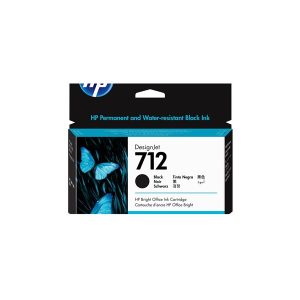 HP 712 - black - original - DesignJet - ink cartridge
