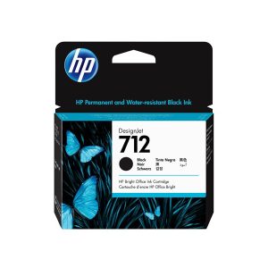HP 712 - black - original - DesignJet - ink cartridge