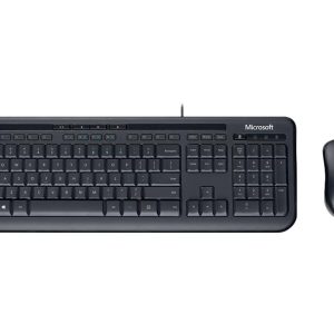 Microsoft Wired Desktop 600 - keyboard and mouse set - QWERTY - US - black Input Device