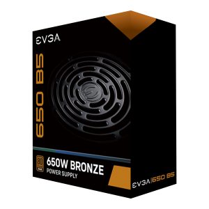 EVGA 650 B5 - Power supply (internal) - ATX12V / EPS12V - 80 PLUS Bronze - AC 100-240 V - 650 Watt