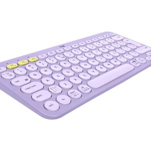 Logitech K380 Multi-Device Bluetooth Wireless Keyboard - Lavender Lemonade - keyboard - lavender, lemonade Input Device