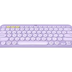 Logitech K380 Multi-Device Bluetooth Wireless Keyboard - Lavender Lemonade - keyboard - lavender, lemonade Input Device