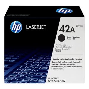 HP 42A - black - original - LaserJet - toner cartridge (Q5942A)
