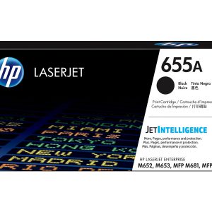 HP 655A - black - original - LaserJet - toner cartridge (CF450A)