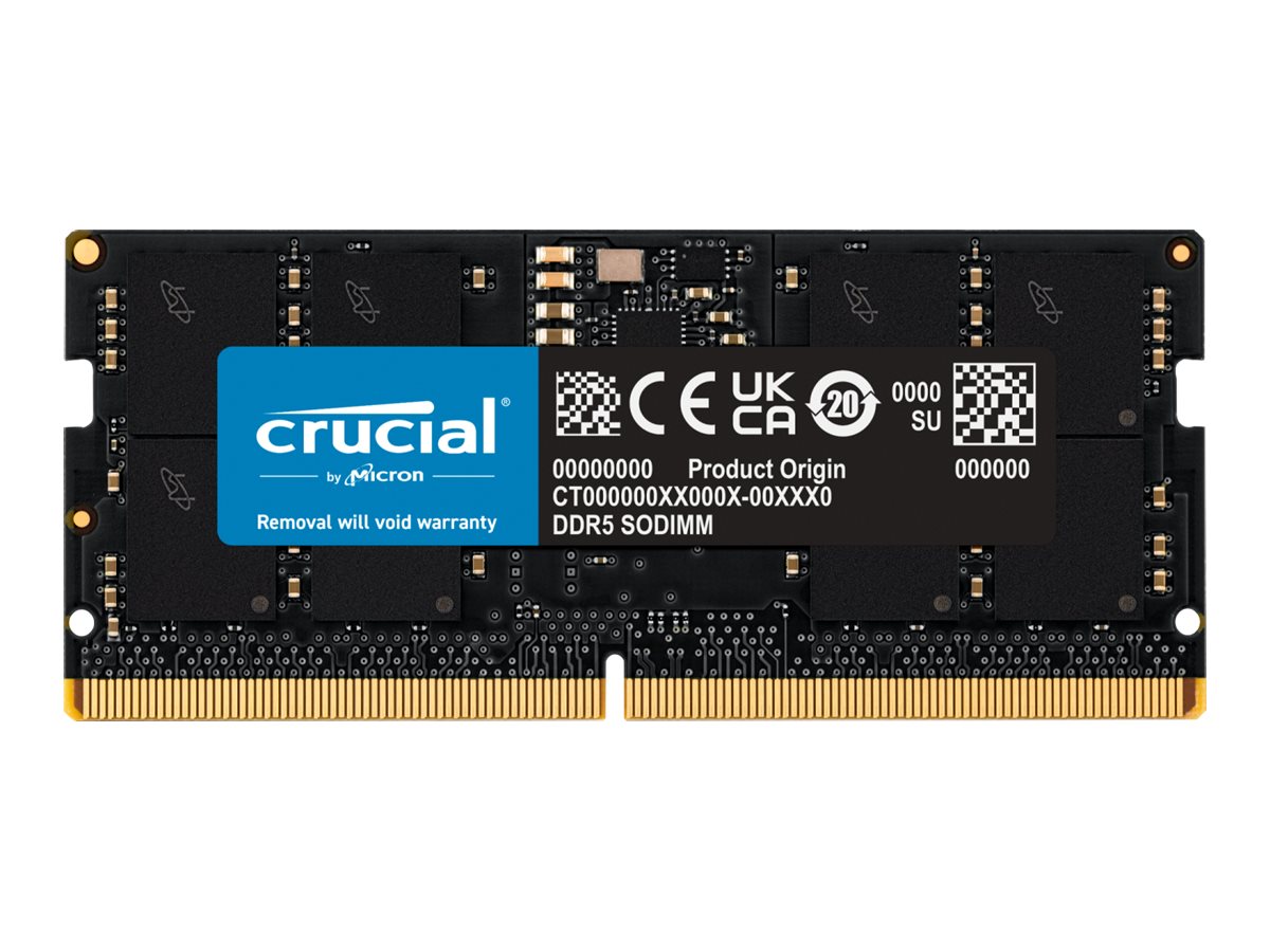 Crucial - DDR5 - module - 16 GB - SO-DIMM 262-pin / PC5-44800