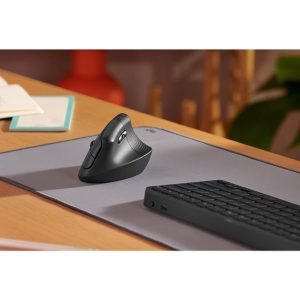 Logitech Lift Vertical Ergonomic Mouse - vertical mouse - Bluetooth, 2.4 GHz - graphite