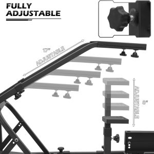 MoniBloom - Racing Simulator Cockpit Wheel Stand with TV Mount Stand