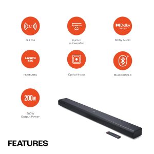 JBL Cinema SB510 - sound bar - for home theater - wireless