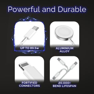 Cable 3 in 1 Charging Cable 6FT White